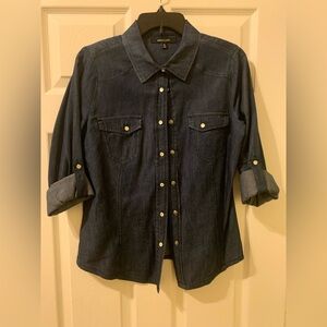 New Look Indigo Denim Shirt